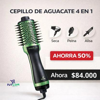 Cepillo alisador con aguacate y queratina